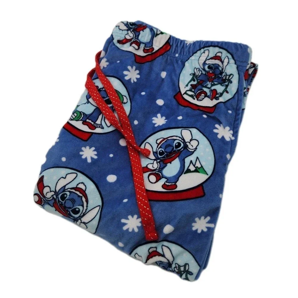 Disney Stitch Women's 2XL 18/20 Stitch Snow Globe Lounge Pants - Picture 8 of 15